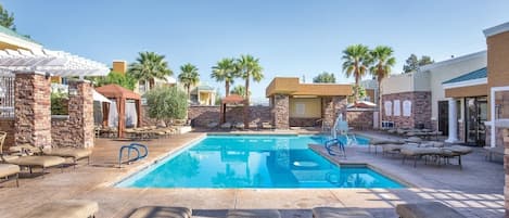 A heated pool