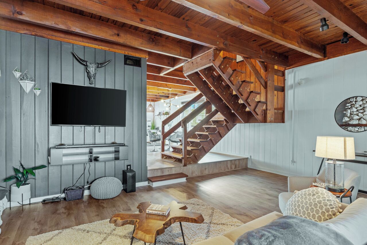 Smart TV, caminetto, monitor per computer