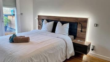 2 slaapkamers, een strijkplank/strijkijzer, wifi, beddengoed