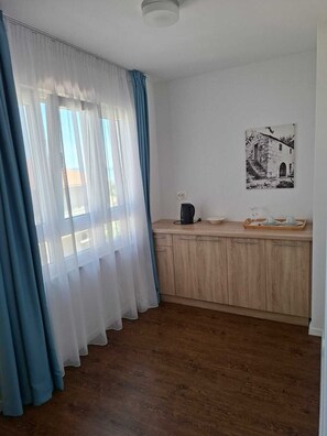 Economy Double Room, Sea View | In-room safe, desk, blackout drapes, free WiFi