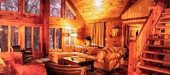 You’ve Found Paradise With this Spacious Log Cabin on Keuka Lake -