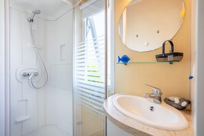Shower, hair dryer
