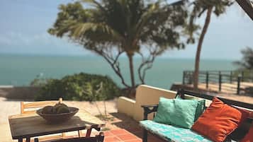 Habitación básica doble, vista a la playa | Wifi gratis