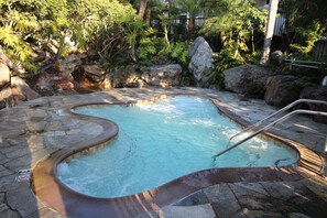 Outdoor pool - Tranquil 2 Bd Oceanfront Condo in charming Oceanside with WiFi, fitness room. (Oceanside)