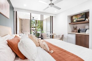 1 soverom, strykejern/-brett, reiseseng for barn og wi-fi (inkludert)