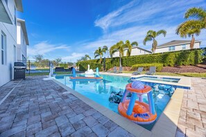 A heated pool