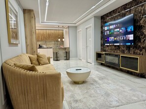 Smart TV, music library, video library