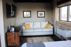 The Lakeshore | Living area | Foosball - 4th Street Lofts (Bemidji)