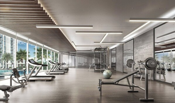 Fitness facility - Park Heights 2 | Dubai Hills 1BR (Dubai)