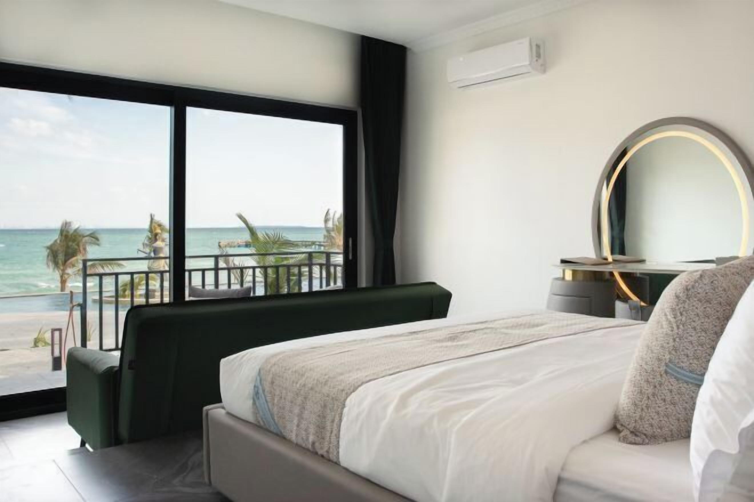 Premium bedding, memory-foam beds, in-room safe, individually decorated