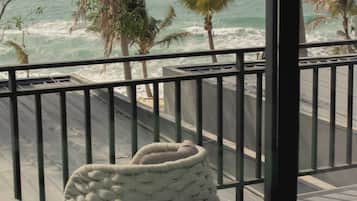 Blick vom Balkon