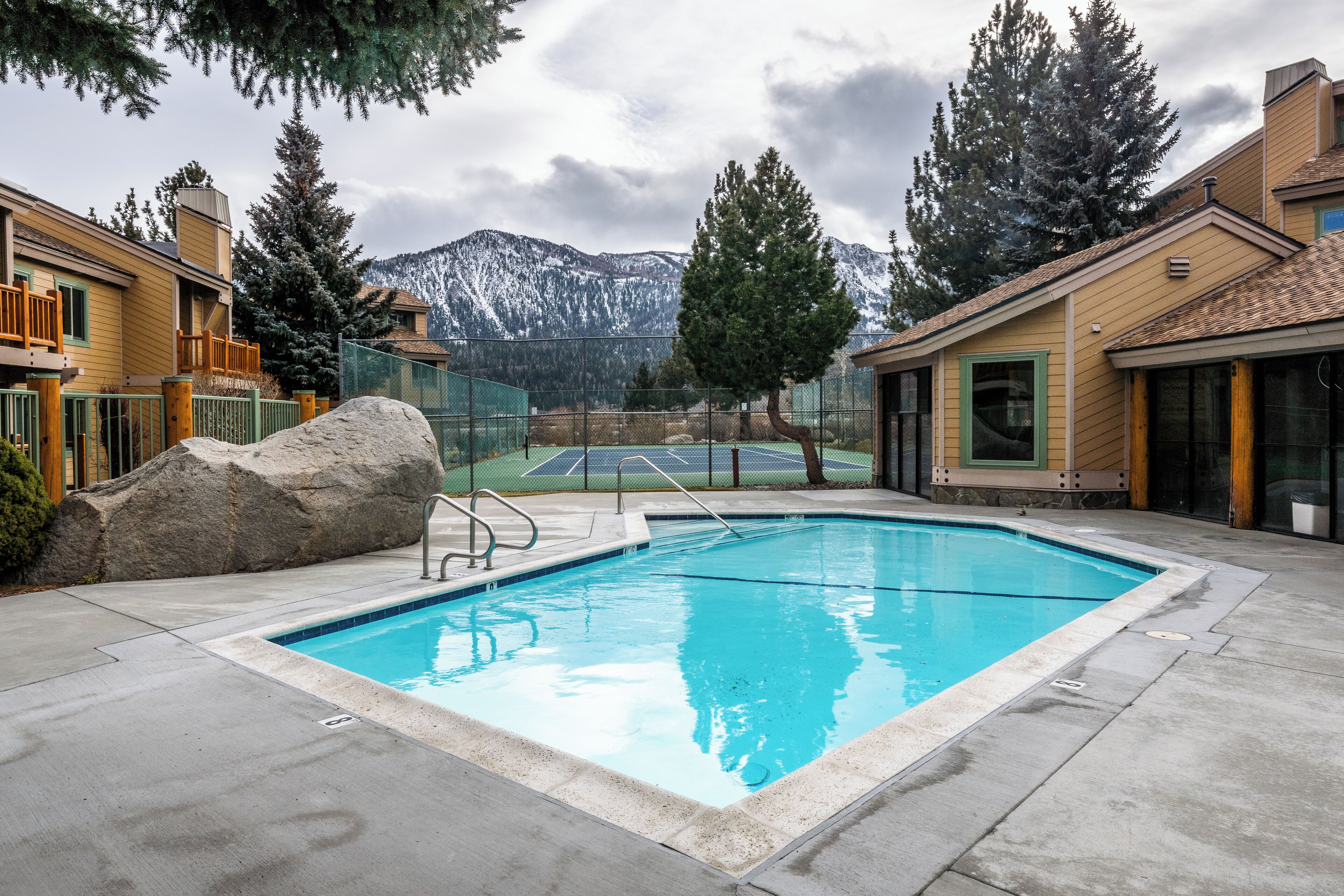 A heated pool