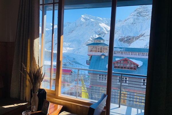 Luxury Double Room, 1 King Bed, Balcony, Mountain View | Premium bedding, desk, blackout drapes, iron/ironing board (on request)