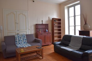 Living area - Character apartment in city center (Bourg)