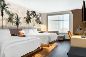 Luxe beddengoed, bedden met traagschuimmatras, individueel gedecoreerd