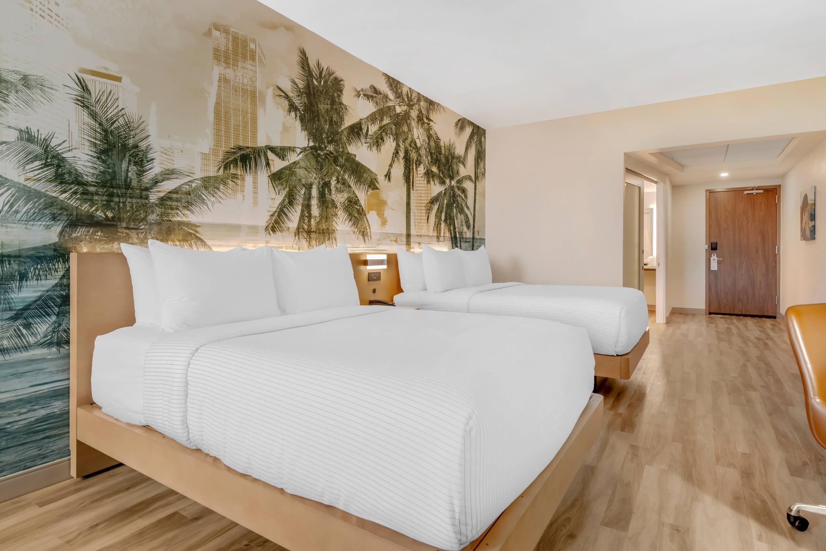 Premium bedding, memory-foam beds, individually decorated