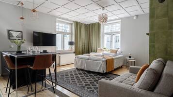 City Apartment, Courtyard View | 1 bedroom, desk, laptop workspace, blackout curtains