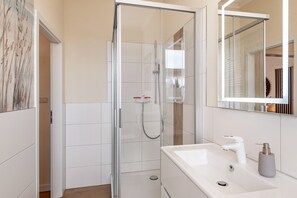 Shower, hair dryer