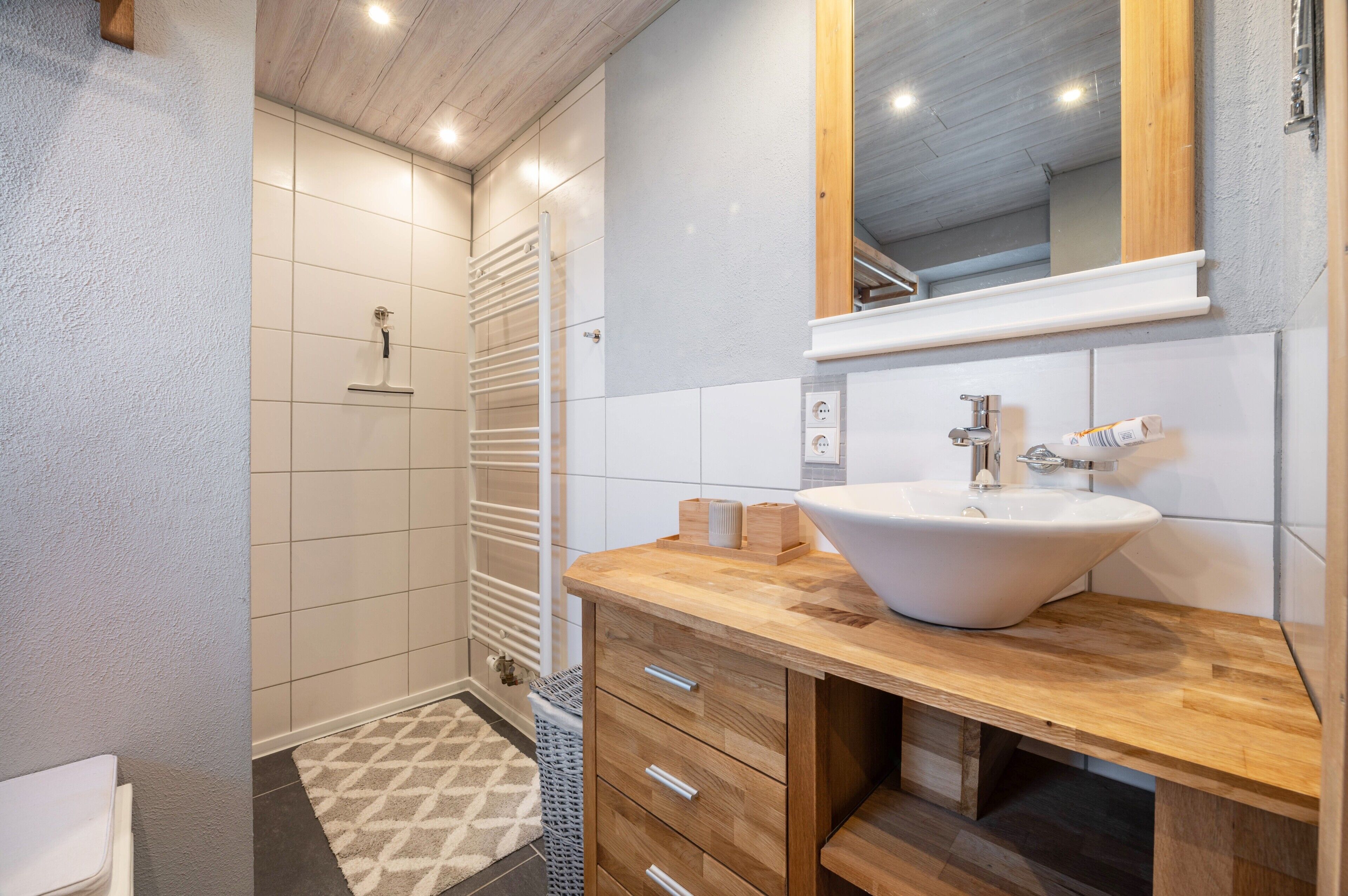 Shower, hair dryer