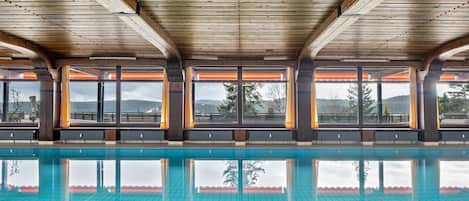 Indoor pool, a heated pool