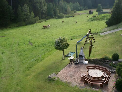 Ferienwohnung '40m²' mit Bergblick, Gemeinschaftsgarten und Wi-Fi
