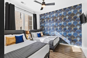 4 chambres, fer et planche à repasser, Wi-Fi gratuit, draps fournis
