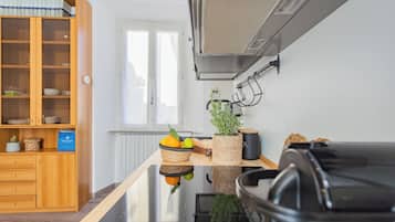 Apartment (2 Bedrooms) | Private kitchen | Full-sized fridge, oven, espresso maker, electric kettle