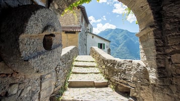 Byutsikt fra overnattingsstedet