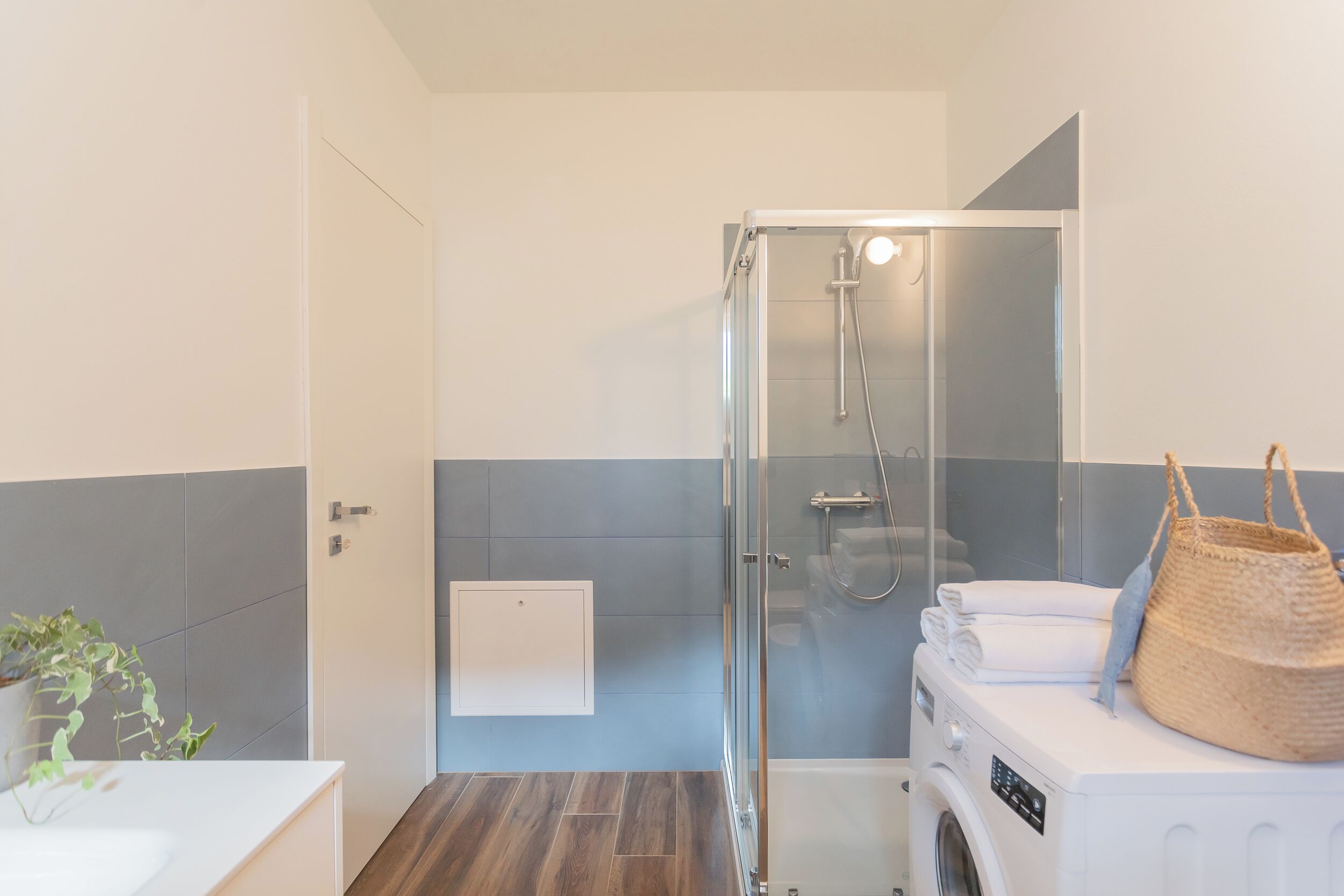 Appartamento (1 Bedroom) | Bagno | Doccia, bidet, asciugamani