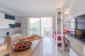 Apartment (1 Bedroom) | Living area | 32-inch Smart TV with satellite channels - Misultin House & Swimming Pool by Rent all Como (Pianello del Lario)