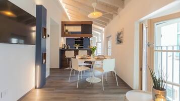 Apartment (2 Bedrooms) | Living area | 32-inch TV with cable channels