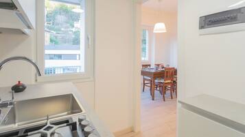 Apartment (1 Bedroom) | Private kitchen | Fridge, microwave, espresso maker, electric kettle