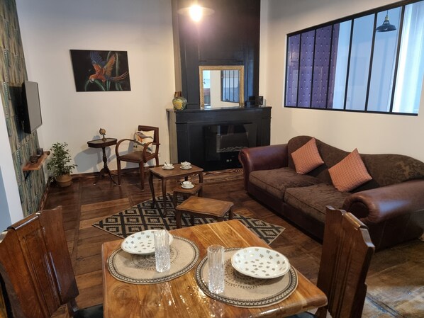 Superior-Apartment, Nichtraucher, Küche | Wohnbereich