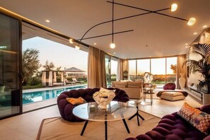 Executive lounge - Villa Blanchette Marrakech – Villa Élégante avec Piscine Chauffée et Spa Privatif (Marrakech)