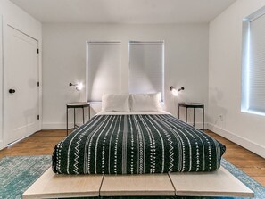 2 bedrooms, iron/ironing board, travel crib, WiFi