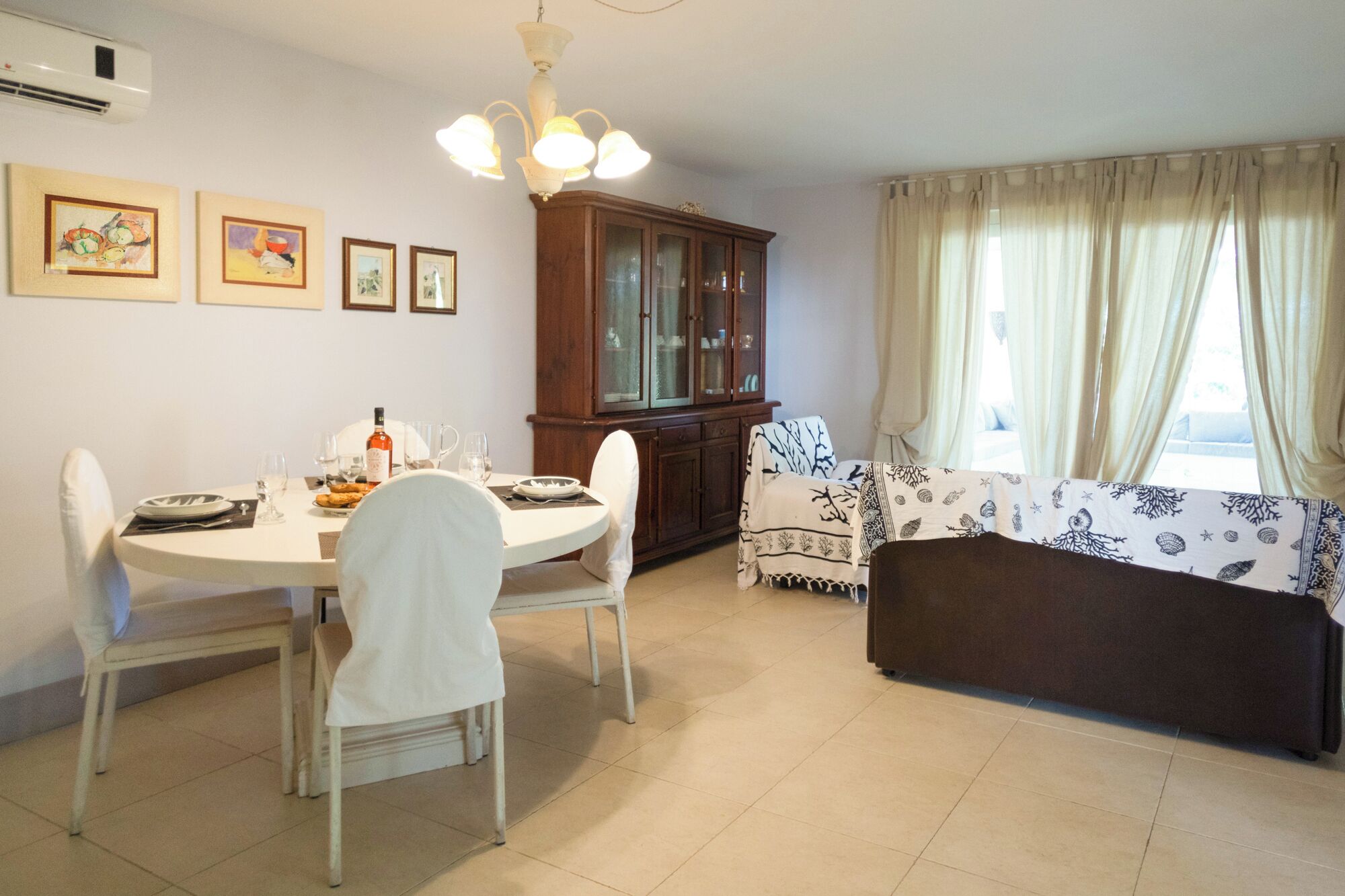 Villa Luna sul Mare,3 camere da letto, bagno privato | 起居區 | 平面電視