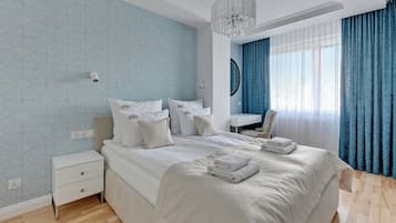 Apartamento superior | 1 dormitorio, ropa de cama hipoalergénica, decoración individual