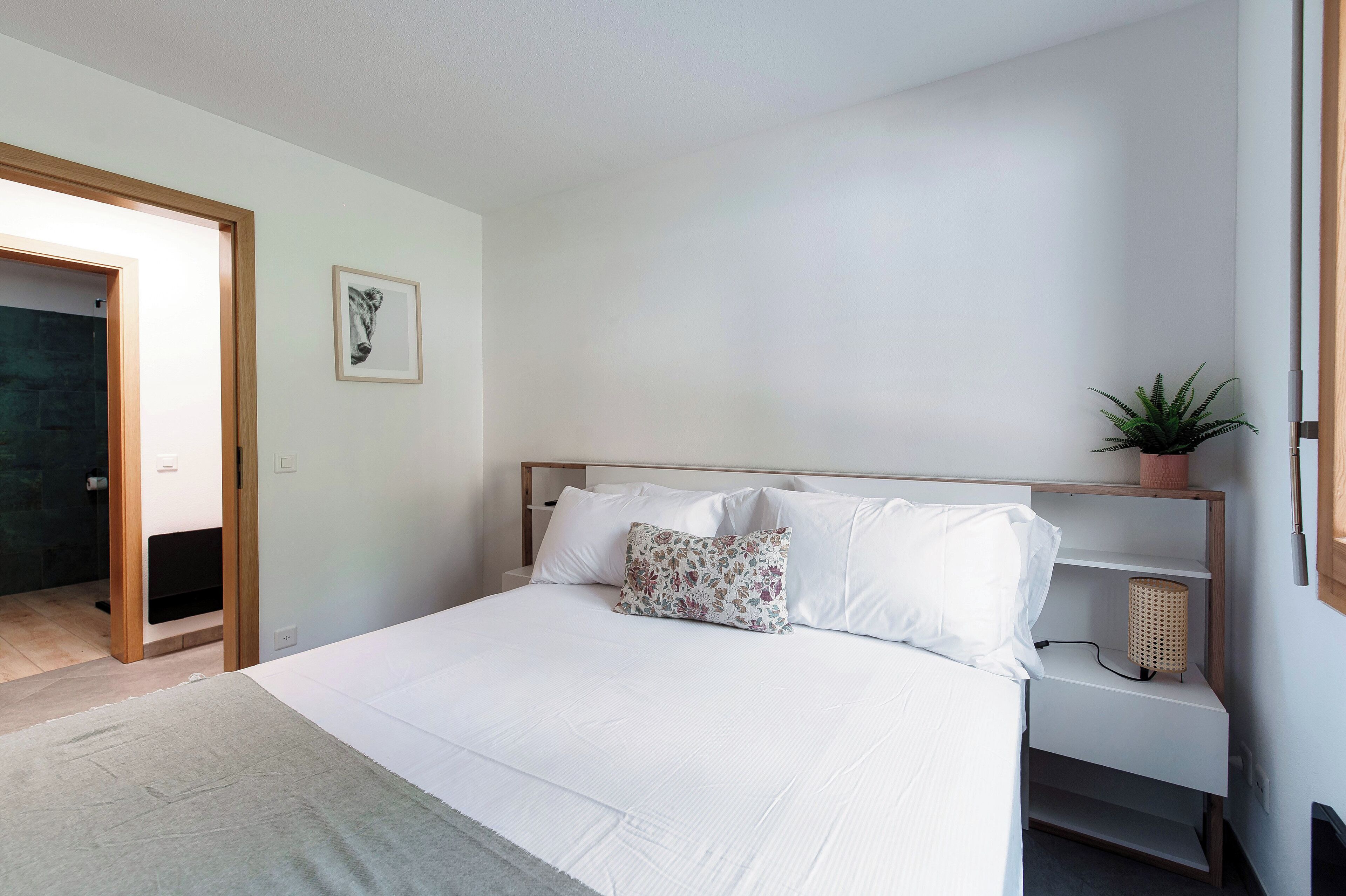 Appartamento Deluxe, vista giardino | 2 camere, copriletto in piuma, ferro/asse da stiro, lenzuola