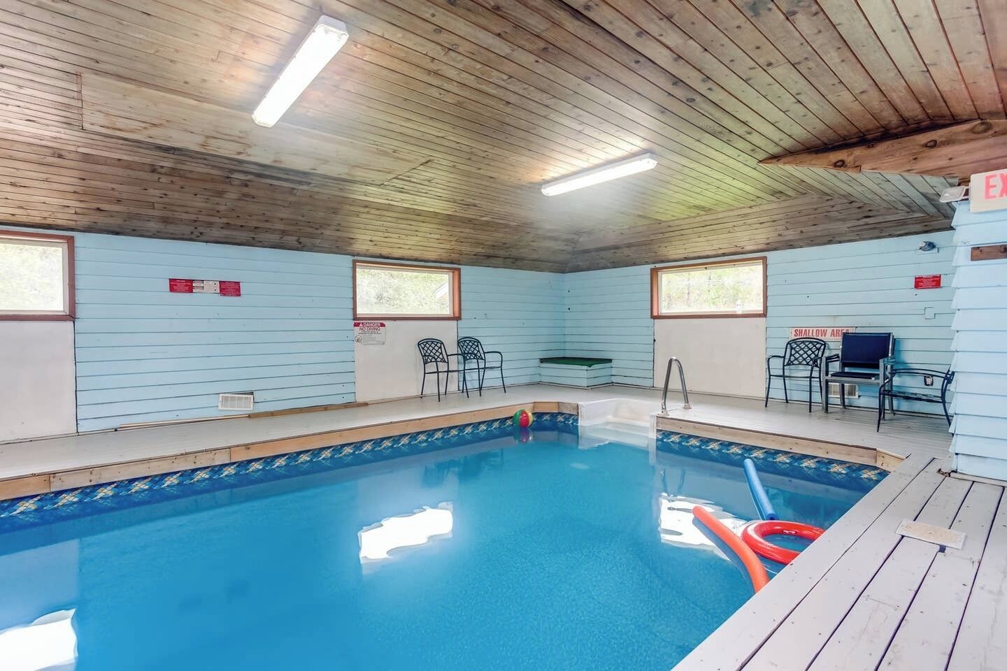 Indoor pool, a heated pool