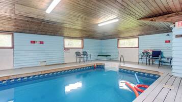 Indoor pool, a heated pool