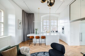 Panoramic Apartment | Living area - The Botanist by Adrez (Prague)