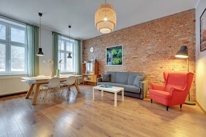 Familie appartement | 2 slaapkamers, hypoallergeen beddengoed, individueel gedecoreerd