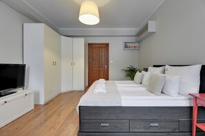 Familie appartement | 2 slaapkamers, hypoallergeen beddengoed, individueel gedecoreerd