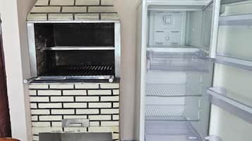 Mini-fridge, microwave