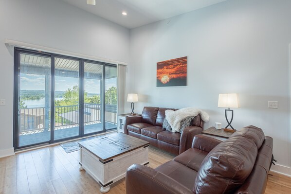 Smart TV, fireplace, video games, foosball