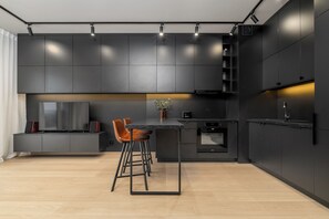 Classic Apartment, City View | Private kitchenette | Electric kettle, toaster