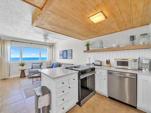 Fridge, microwave, oven, stovetop - A518 | Gulf Front + Minutes to 30A + Sunsets! (Panama City Beach)