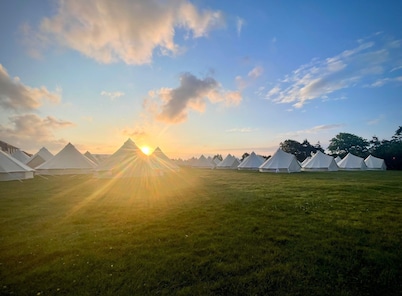 Nine Yards Bell Tents at the TT- Douglas