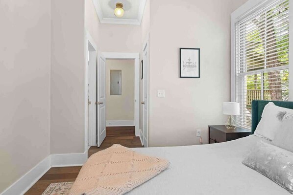 2 bedrooms, iron/ironing board, travel crib, WiFi