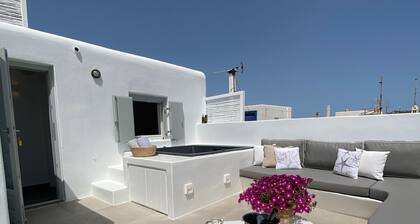 Mykonos 22 Superb Town Penthouse With Jacuzzi Spa